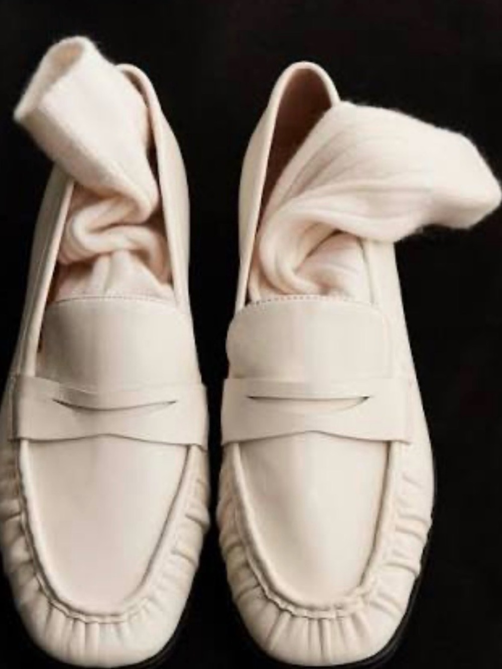 NIB| J Crew Maison Classic Women's Cream Penny Loafers Size 9